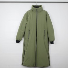 HERNO LUMINAR Womens Softshell Long Down Puffer Coat Size 42 L