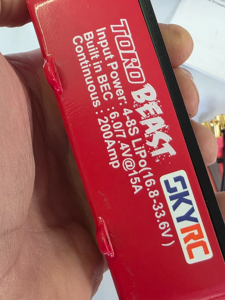 Toro Beast 200A 8S 1/5 ESC/Regler 7.4V/15A BEC Wie Hobbywing MAX5 NEU Brushless - Bild 4 von 4