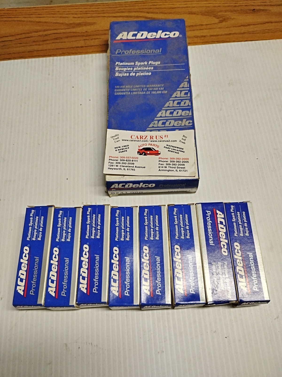 8 NOS AcDelco 41-928 Platinum Spark Plugs GM 19179571