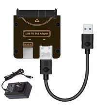 Chenyang USB 3.0 to SAS Adapter SFF-8482 2.5/3.5In W/ Power Supply Black