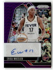 Erica Wheeler 2024 Panini WNBA Prizm Signatures Prizms Purple #SG-EW /49 30/49