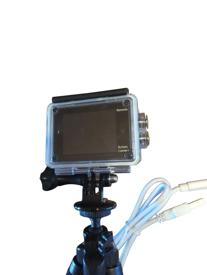 AKASO EK7000 Black Ultra HD, 4k 12MP WiFi Action Sports Camera Go Pro W/ Tripod - Image 2 of 2