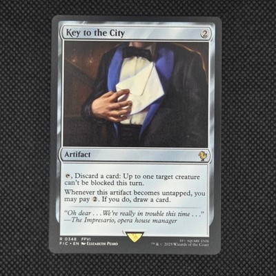 Key to the City 348 Rare Commander: FINAL FANTASY Magic: The Gathering NM