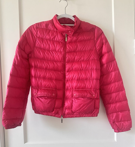 Moncler Enfant Hot Pink Lightweight Down Jacket - Size 14A (Fits Women’s XS)