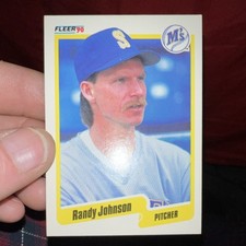 Fleer 1990 Randy Johnson #518 Seattle Mariners Baseball Trading Card