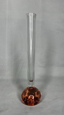 STUNNING!  vintage (MCM) Aseda Pink Controlled Bubble Vase/  Space Age Pop Art