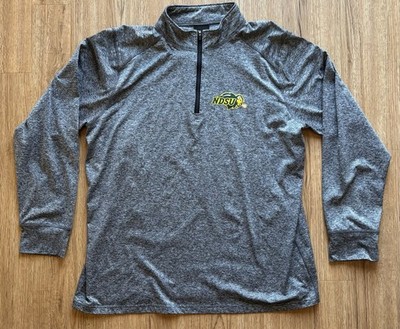North Dakota State University Men s 1/4 Zip Jacket Size  XL NDSU Bison Gray