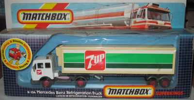MATCHBOX SUPERKINGS K-124 - MERCEDES BENZ KÜHLWAGEN ''7-UP''