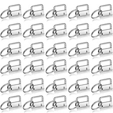 Key Fob Hardware Wristlet Set  30 Sets  1 Inch  Key Chain with Split Rings