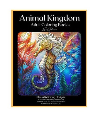 Animal Kingdom Adult Coloring Books: Detailed Drawings for Adults; Fun Creative 