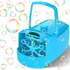 Bubble Machine, 18000 Bubbles Per Minute Maker Blower for Kids Blue