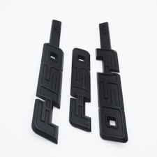 3Pc Front Fender & Rear Emblem Nameplate Kit ...