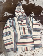 Original Senor / senior Lopez Baja Multi Striped Hoodie Size SMALL