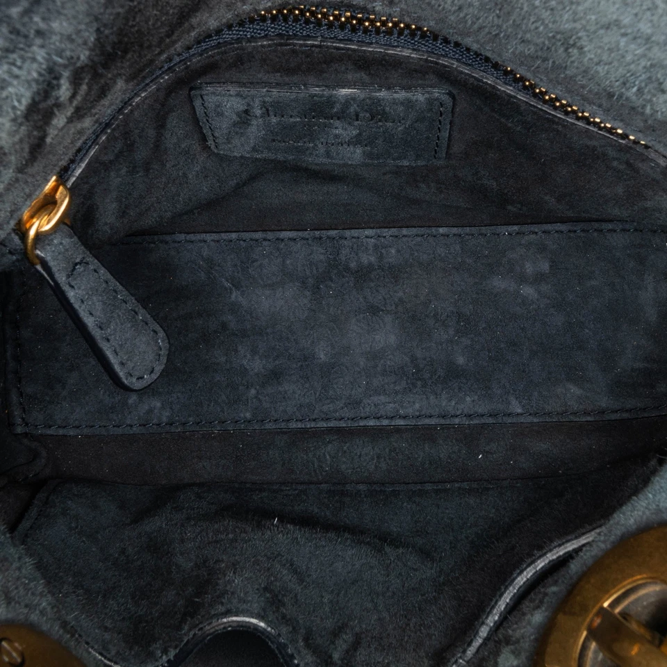 Authenticated Dior Mini Denim Cannage Studded Supple Lady Dior Blue - Image 4 of 4