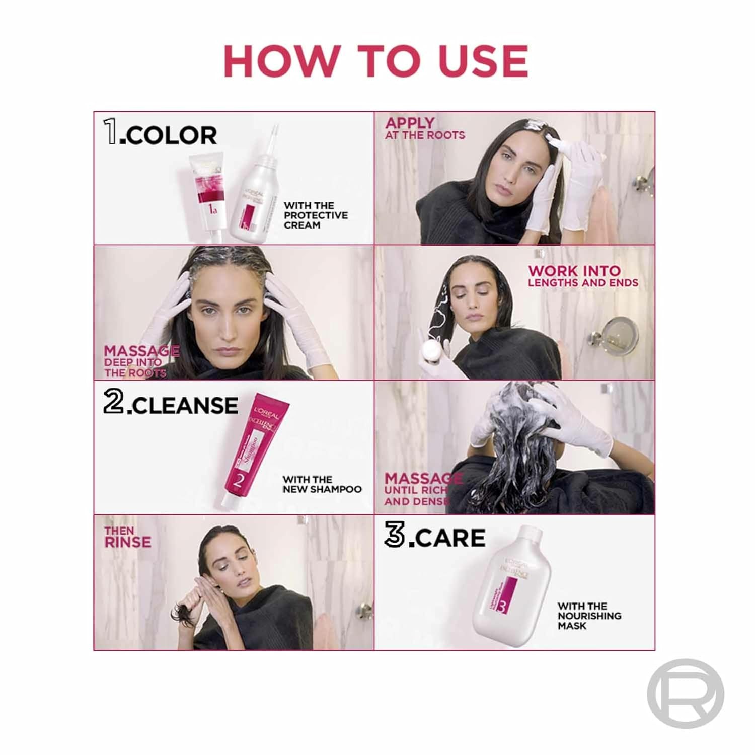 L'Oreal Paris Excellence Creme Hair Color - 4.2 Plum Brown (100gm +72ml)