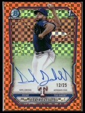 2026 Bowman David Davalillo #CPA-DDA Chrome Orange X-Fractor 1st Bowman Auto /25