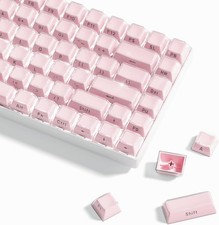 113-Key Crystal Jelly Keycaps Set Side Printed OEM Profile for MX Keyboard