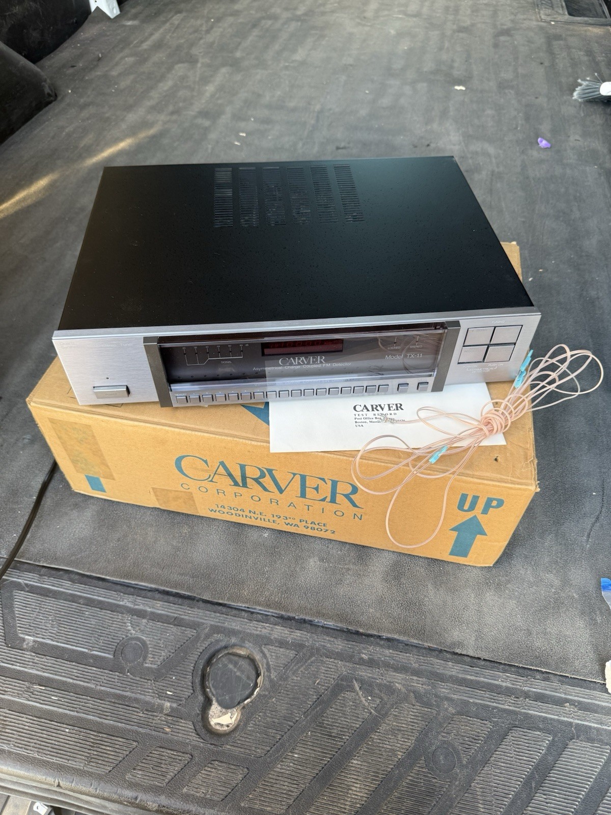 Carver TX-11A vintage audio equipment - eBay listing photo 1