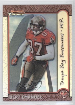 1999 Bowman Chrome Interstate Refractor 64/100 Bert Emanuel #89 0q4