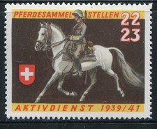 Switzerland Swiss Military Soldier l Pferdesammelstelle  Horse  #56 MNH 10