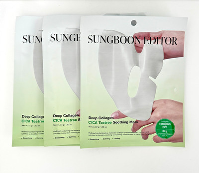 SUNGBOON EDITOR Deep Collagen Mask, Set of 3 Smoothing, Calming & Cooling