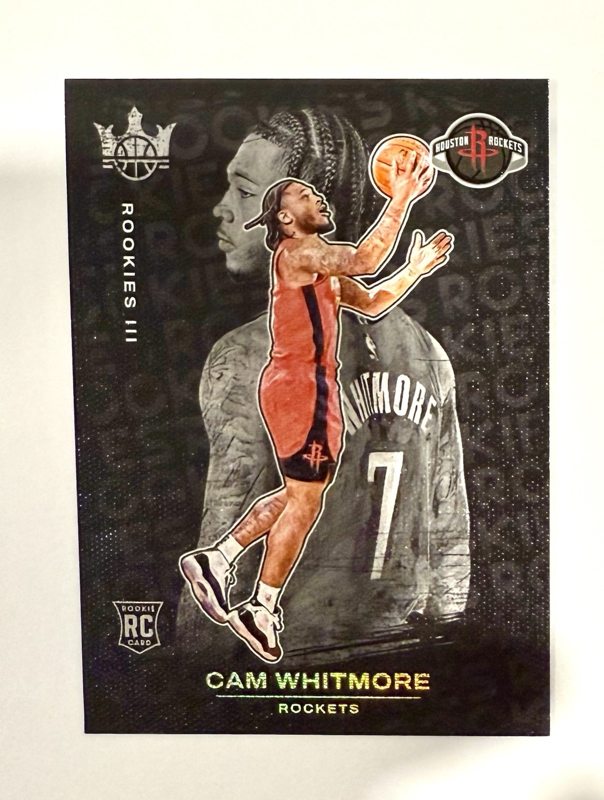 2023 Court Kings Cam Whitmore #145 Rookies III Insert RC Rockets Clean SP