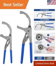 9 12 Adjustable Oil Filter Wrench Set - Perfect For Home Mechanics