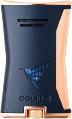COLIBRI - FEUERZEUG - MODELL SLIM - MARINE / GOLD - 1er JETFLAMME - NEU OVP -