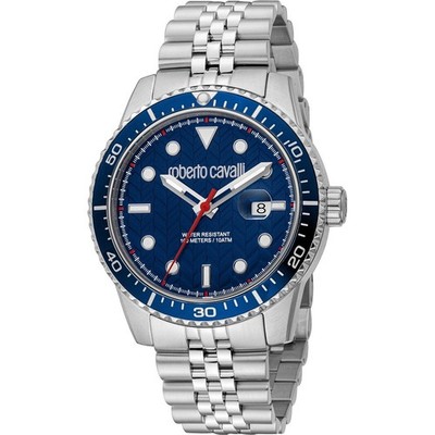 Roberto Cavalli Herren Uhr Uomo Trend II Leuchtzeiger Leuchtindizes 42mm