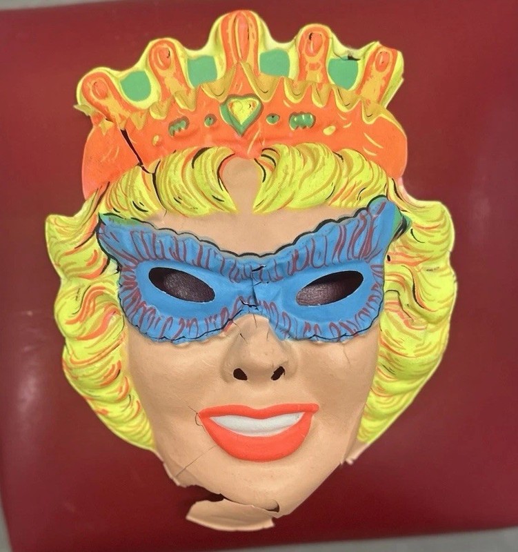 Vintage Halloween Masks Plastic