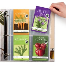 Seed Storage Organizer Sleeves (25 Pack) 4 Po...