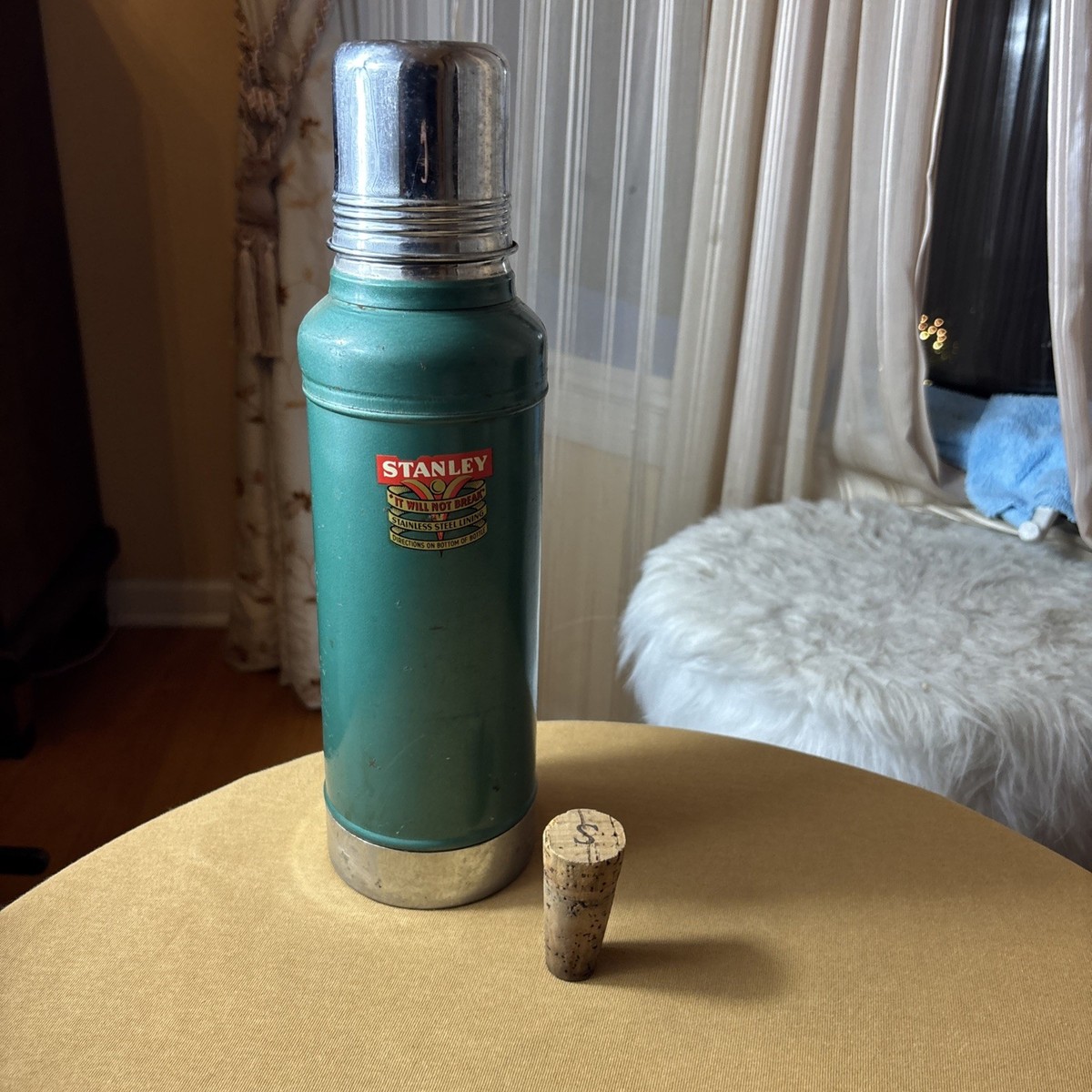 Vintage 1954 1950's Stanley Thermos Vacuum “Super-Vac” Antique
