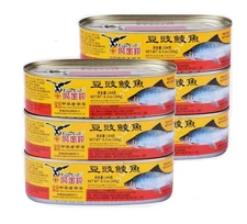 Eagle Coin Fried Dace with Salted Black Beans 6.5oz Can/Pack Chinese Stir Fry