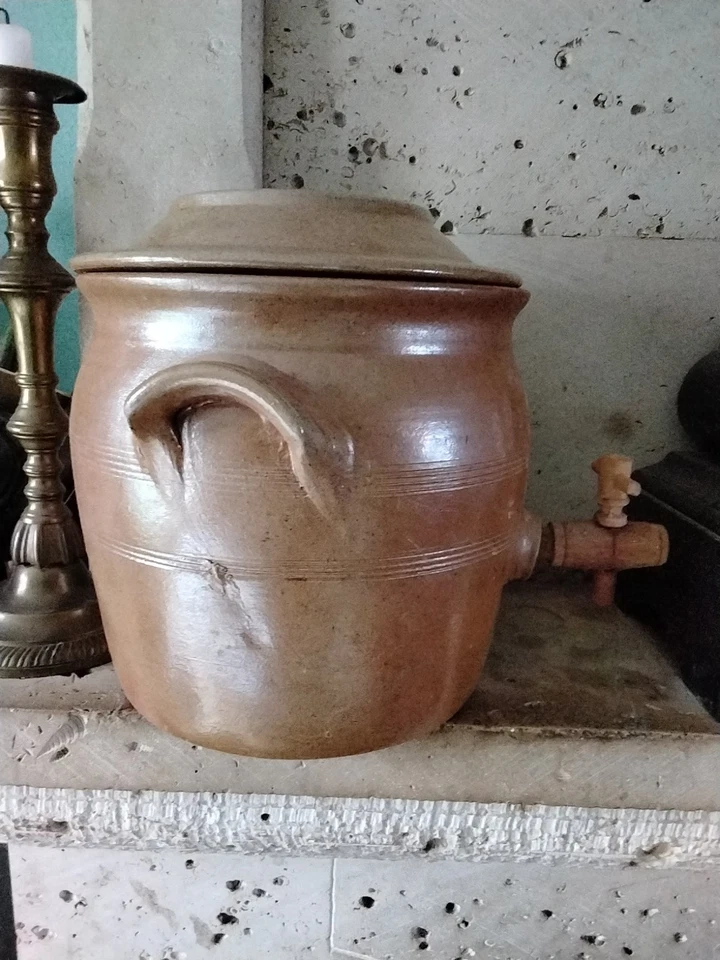 Ancien Pot En Grés Vinaigrier - Photo 4/4