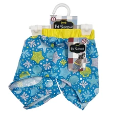 Woof Dog Swim Trunks Small Ocean Blue Ocean Theme NEW