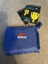 New Totes Brand Toddler Waterproof Blue Poncho  Carrying Bag