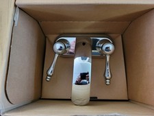 New Signature Hardware Faucet Bathroom 4" Center Set Ceramic Disc Chrome New