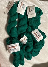 Cascade Yarns 220 Superwash Sport 100 Merino Wool Christmas Green Lot Of 6