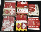 VINTAGE 1965 1966 1972 COCA-COLA COKE CARTON BOX COLLECTION LOT OF 6 NEW DESIGNS