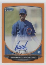 2013 Bowman Chrome Prospects Orange Refractor 4/25 Arismendy Alcantara Auto 0c6