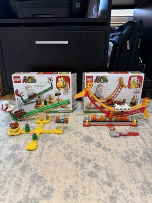 LEGO Super Mario 71365 Piranha Plant Power Slide & 71416 Lava Wave Ride