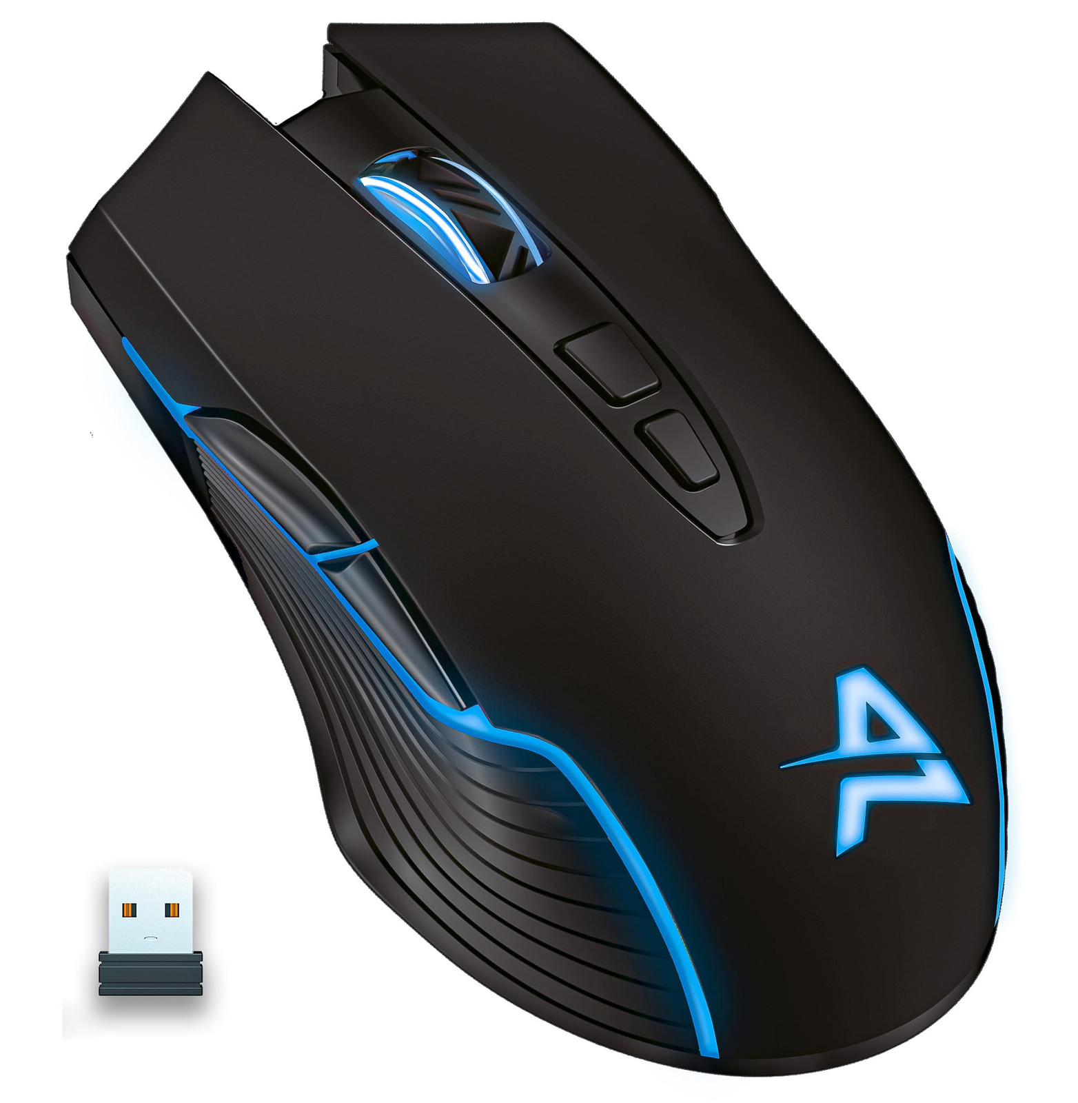 Aimzone LED Wireless Gaming Mouse with Adjustable DPI and Ergonomic Design