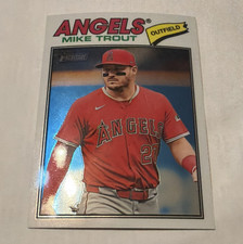 Topps 2026 Heritage White Border Mike Trout #163 Los Angeles Angel Baseball Card