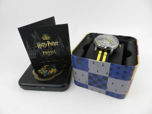 Fossil Limited Edition Harry Potter Slytherin Black Green Nylon Strap Watch