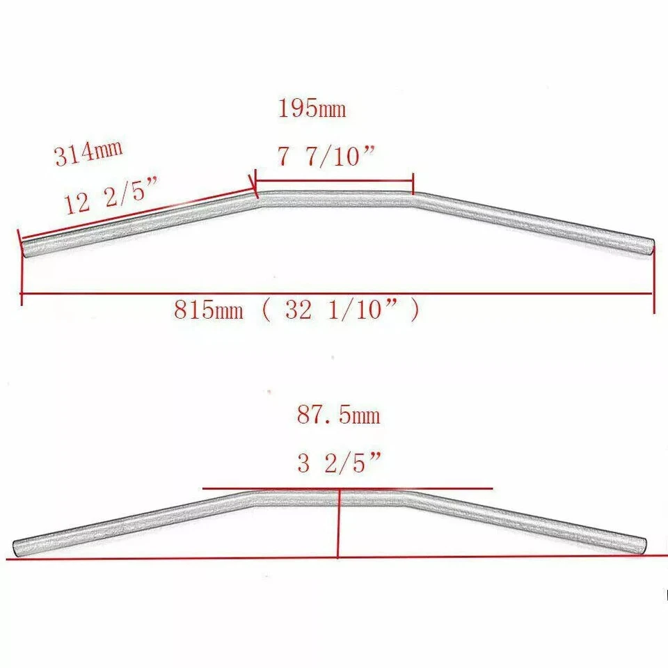 Barras de arrastre manillar de motocicleta de 1" 25 mm para Harley V-Rod Night Rod Special VRSCA Foto 2 de 4