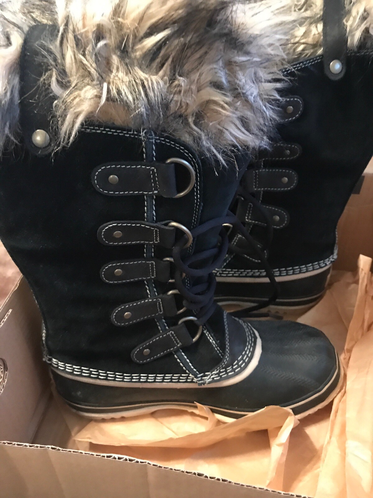 Sorel Womens Joan of Arctic Leather Insulated Waterpr… Gem