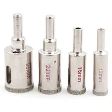 4Pcs Diamond Drill Bits Hole Saw Set 1/2 5/8 3/4 1" inch Masonry Tools for Stone
