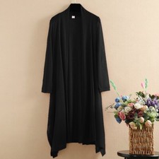 Ladies Loose Cardigan Jacket Coat Tops Outwear Long Sleeve Elegant Summer Beach