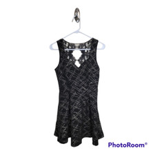 Windsor V-Neck Cut Out Back Formal Mini Dress