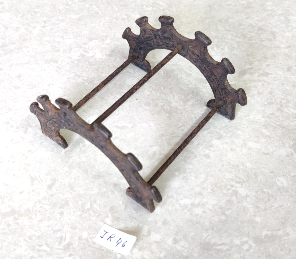 Antique Cast Iron Victorian Pen Pencil Holder Stand Retro Office